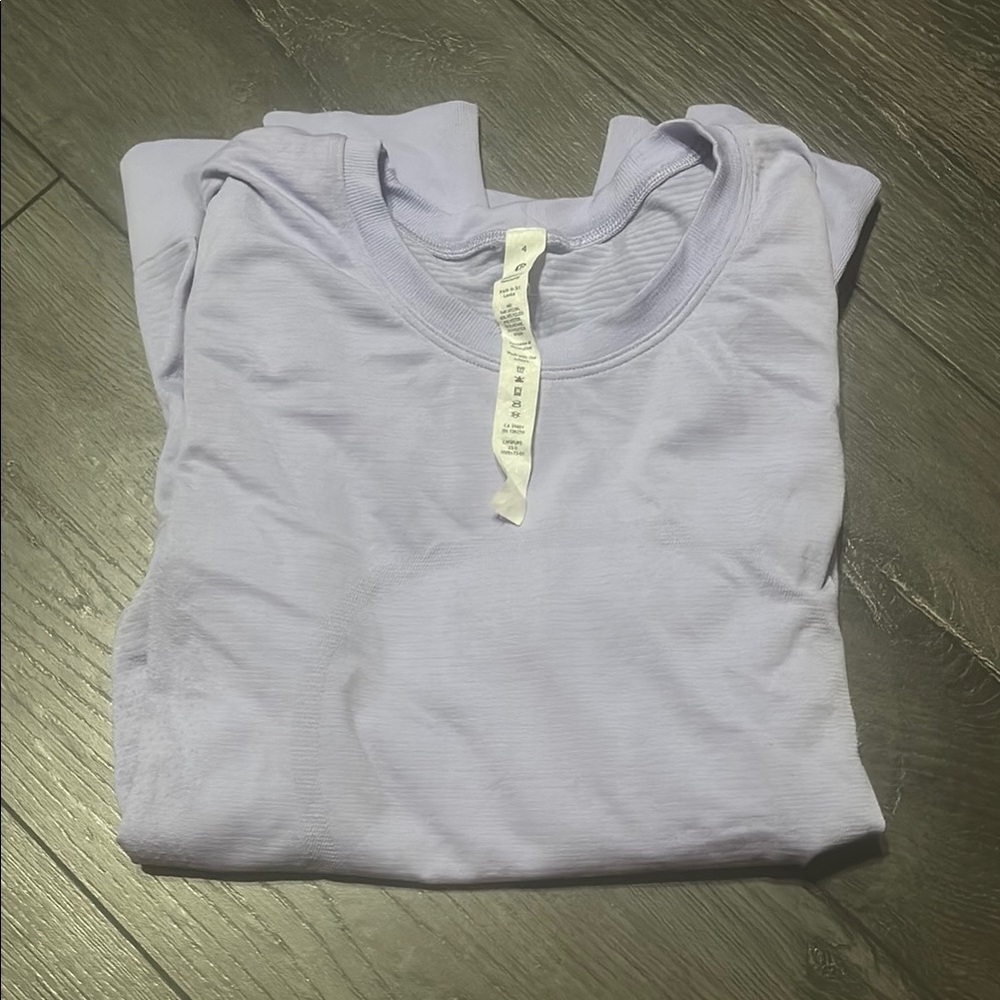 Light Purple Lululemon Swiftly Tech Long Sleeve